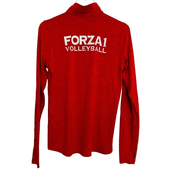 Girls Long Sleeve Red Pullover Volleyball Warmup Size Medium FORZA 1 Volleyball - Picture 3 of 5